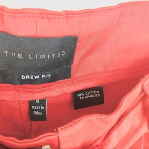 The Limited Shorts - The Limited Drew Fit Tie Belt Cherry Red Shorts 6 The Limited Shorts - The Limited Drew Fit Tie Belt Cherry Red Shorts 6
